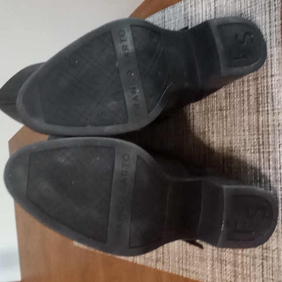 Franco Sarto "Lapis" Black Leather & Suede Look Knee High Boots in Size 7M - Picture 11 of 11